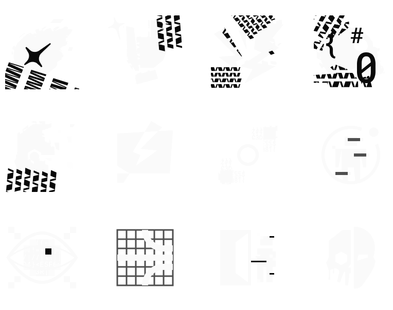 Experimental futuristic/dark icons